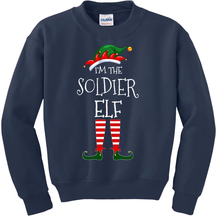 IM The Soldier Elf Matching Family Unique Group Christmas Kids Sweatshirt