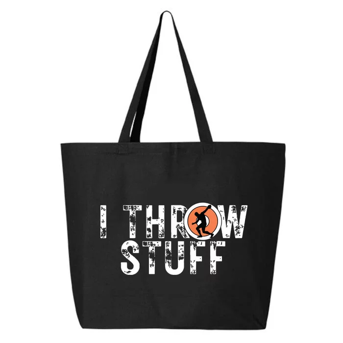 I Throw Stuff Discus Track And Field Athlete Throwers Gift 25L Jumbo Tote