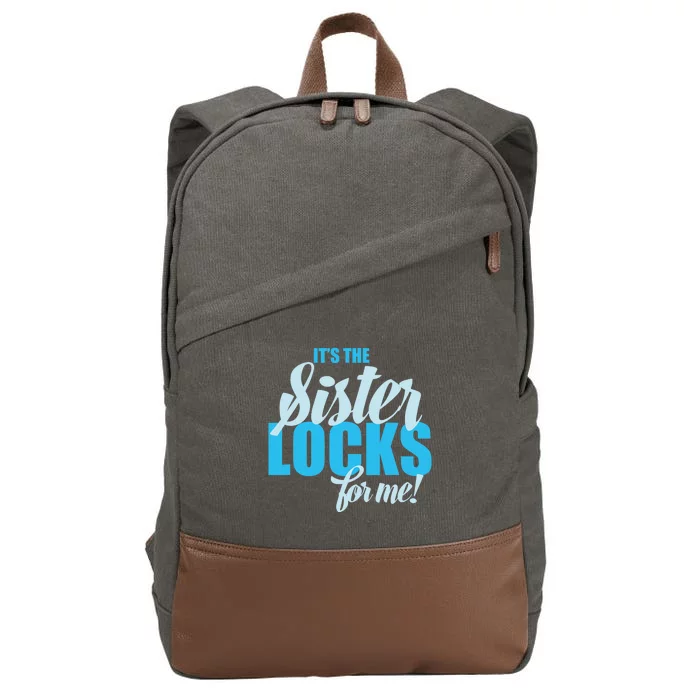 It's The Sisterlocks For Me Pride Cotton Canvas Backpack