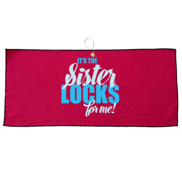 It's The Sisterlocks For Me Pride Large Microfiber Waffle Golf Towel