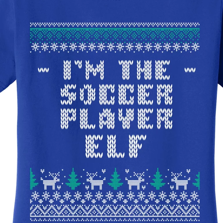 I'm The Soccer Player Elf Christmas Soccer Lover Xmas Gift Women's T-Shirt