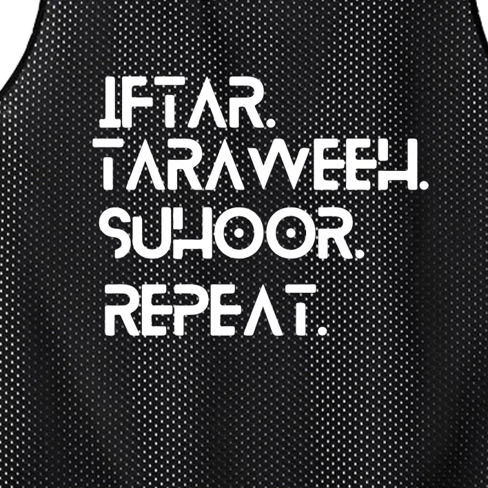 Iftar Taraweeh Suhoor Repeat Gift For Ramadan Mubarak Mesh Reversible Basketball Jersey Tank