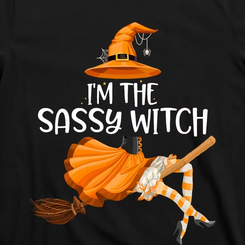 IM The Sassy Witch Girl Funny Halloween Matching Costume T-Shirt