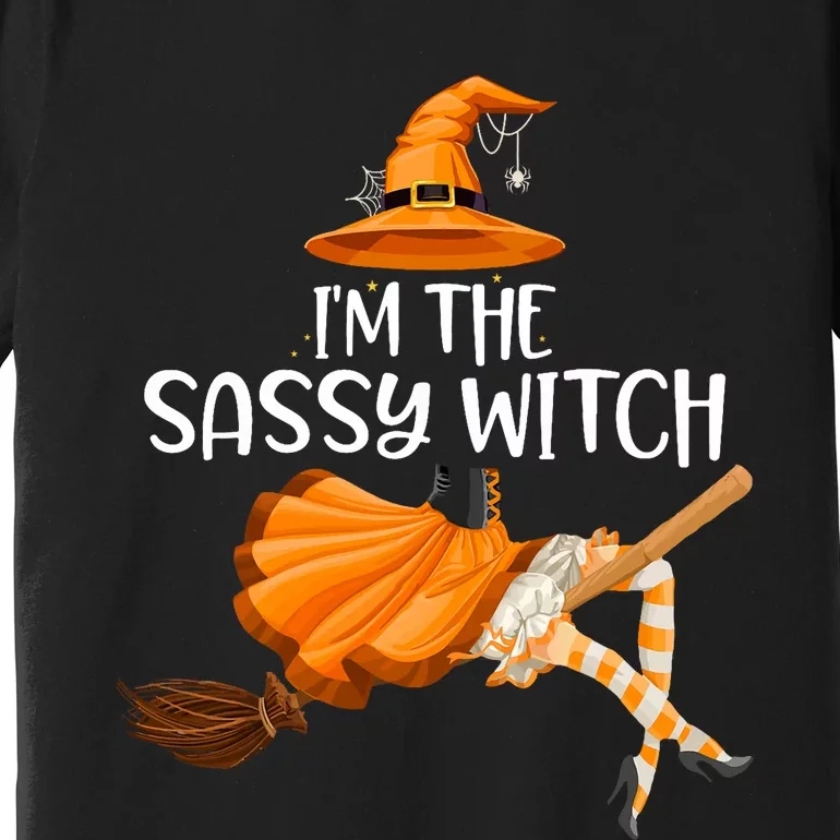 IM The Sassy Witch Girl Funny Halloween Matching Costume Premium T-Shirt