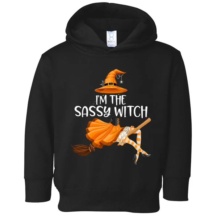 IM The Sassy Witch Girl Funny Halloween Matching Costume Toddler Hoodie