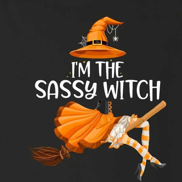 IM The Sassy Witch Girl Funny Halloween Matching Costume Toddler Long Sleeve Shirt