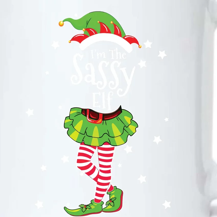 Im The Sassy Elf Matching Christmas Costume Black Color Changing Mug