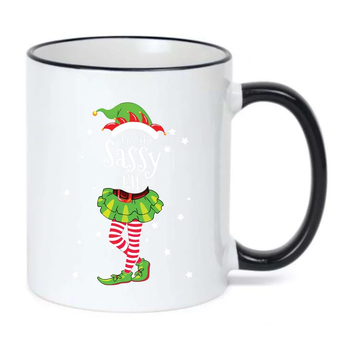 Im The Sassy Elf Matching Christmas Costume Black Color Changing Mug