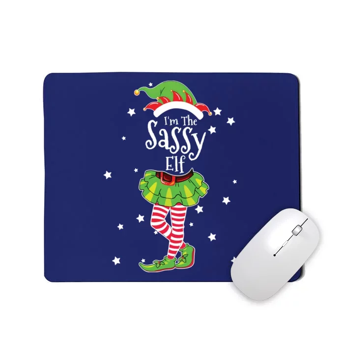 Im The Sassy Elf Matching Christmas Costume Mousepad