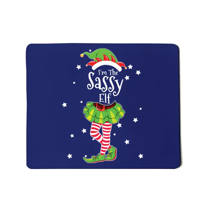 Im The Sassy Elf Matching Christmas Costume Mousepad