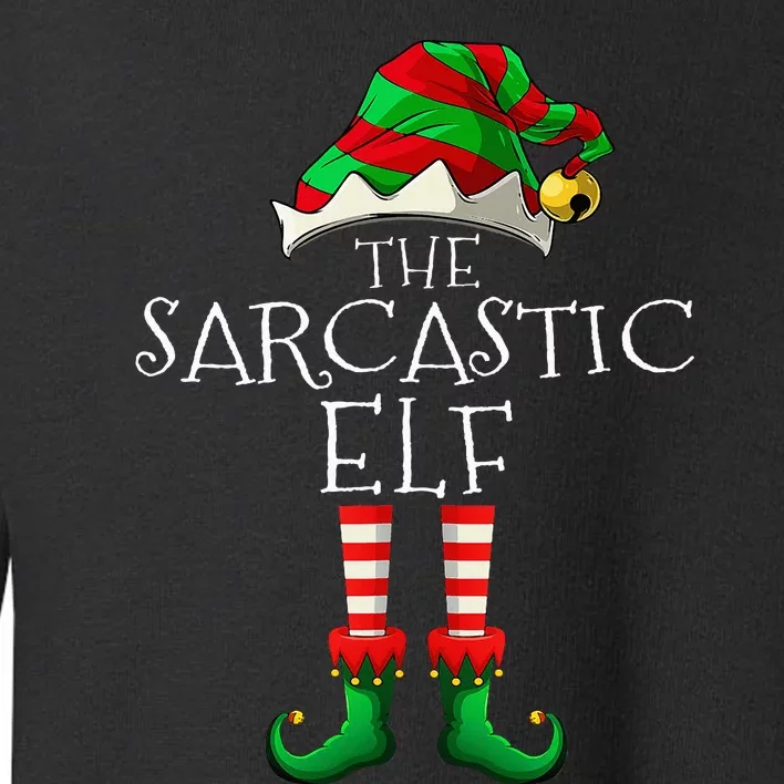 I'm The Sarcastic Elf Cute Family Christmas Matching Toddler Sweatshirt