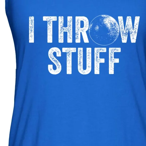 I Throw Stuff Shot Put Athlete Throwing Gift Ladies Essential Flowy Tank