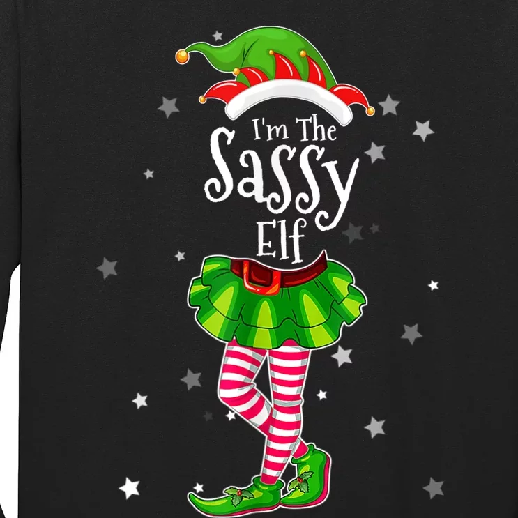 I'm The Sassy Elf Matching Christmas Costume Shirt Long Sleeve Shirt