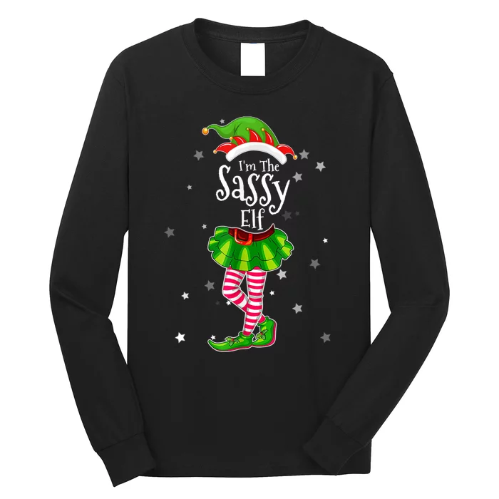 I'm The Sassy Elf Matching Christmas Costume Shirt Long Sleeve Shirt