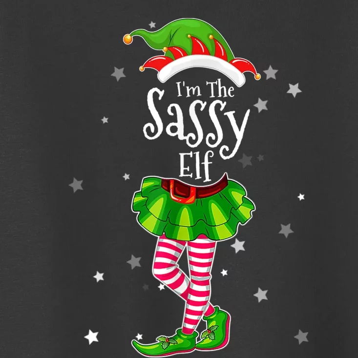 I'm The Sassy Elf Matching Christmas Costume Shirt Toddler T-Shirt