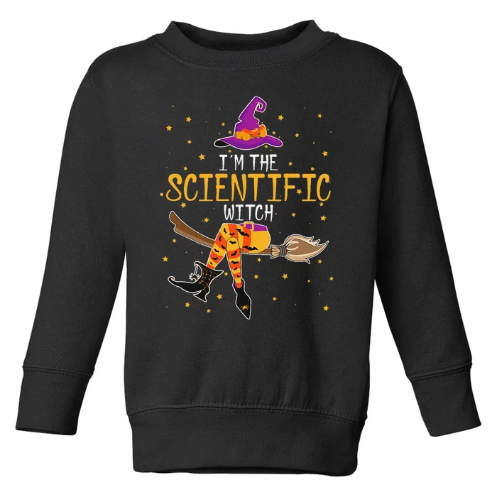 IM The Scientific Witch Halloween Matching Group Toddler Sweatshirt