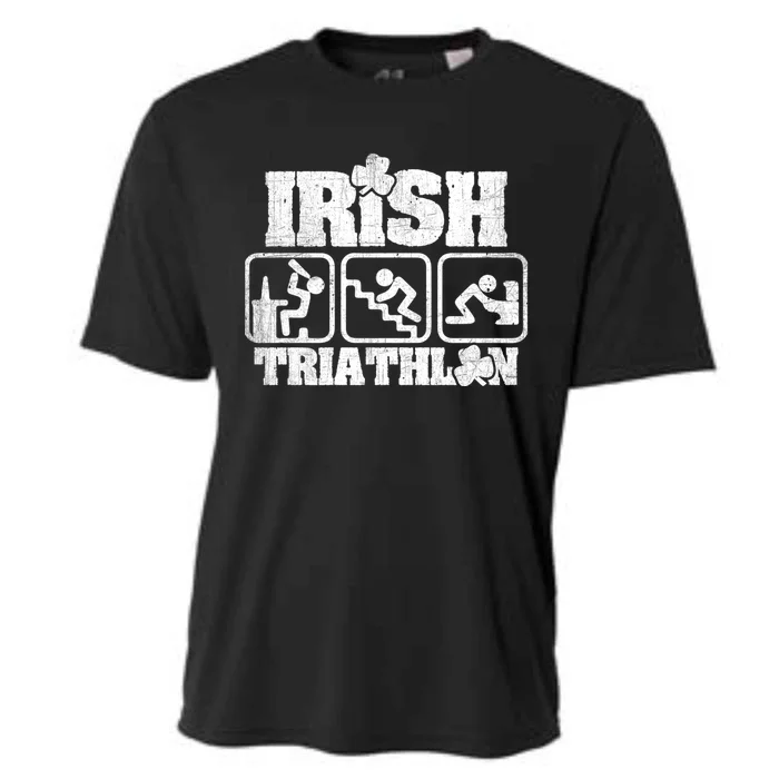 Irish Triathlon Shamrock St Patrick's Day Ing Gift Cooling Performance Crew T-Shirt