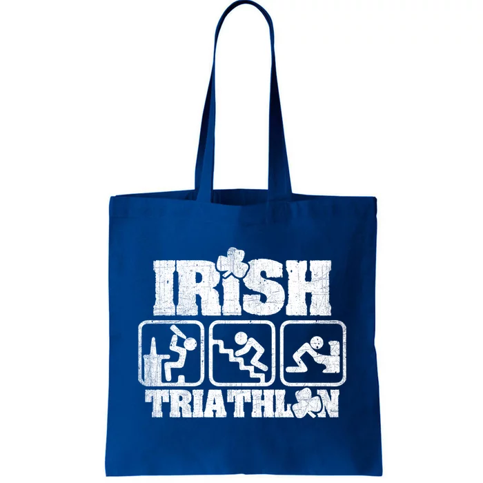 Irish Triathlon Shamrock St Patrick's Day Ing Gift Tote Bag