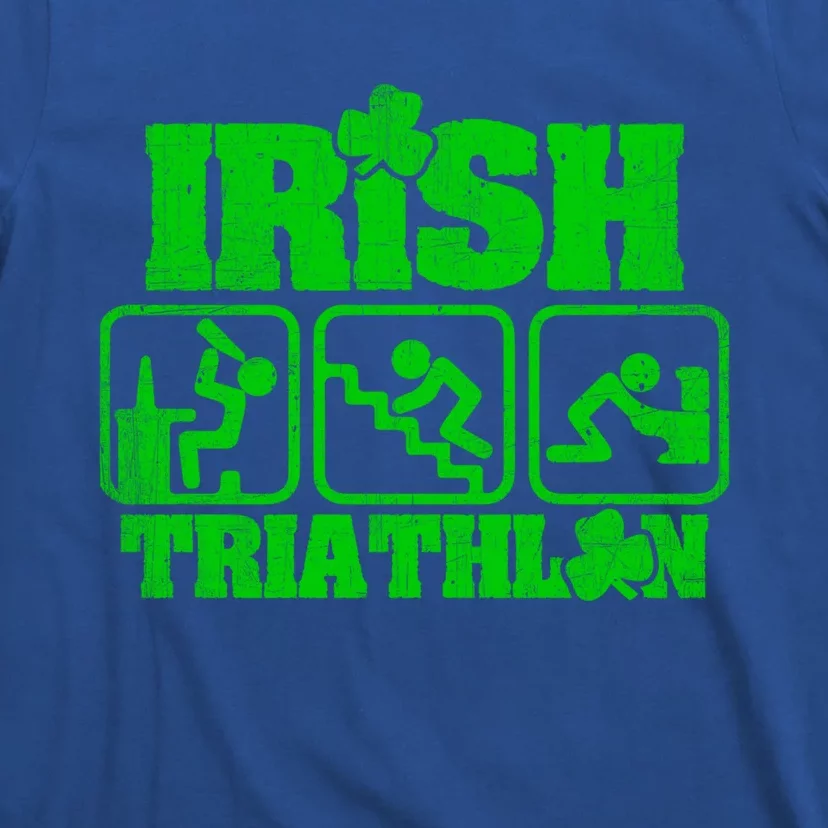 Irish Triathlon Shamrock St Patrick's Day Ing Gift T-Shirt