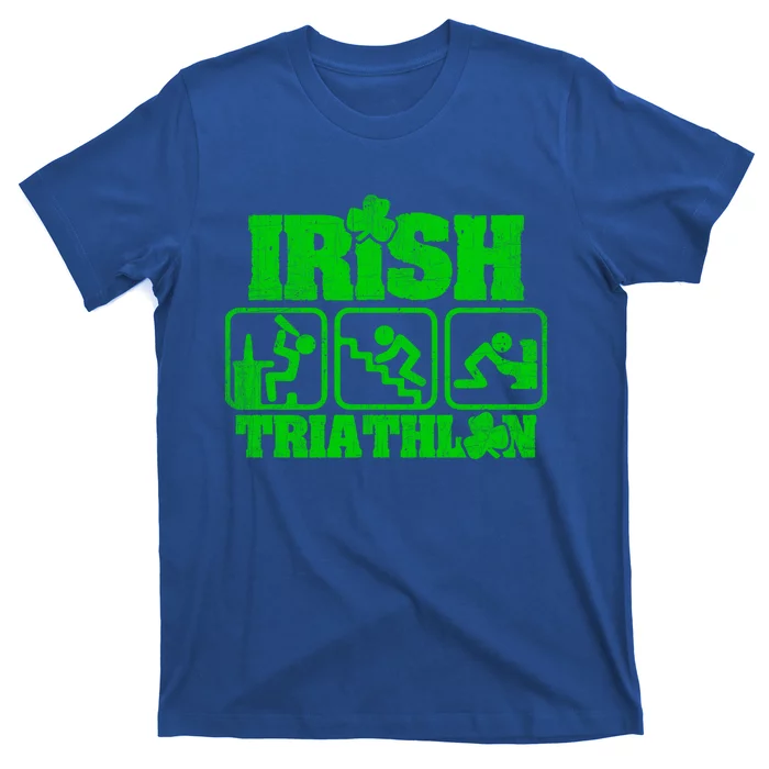 Irish Triathlon Shamrock St Patrick's Day Ing Gift T-Shirt