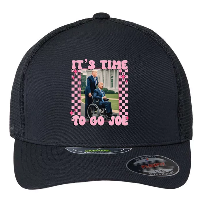 ItS Time To Go Joe Trump 2024 Flexfit Unipanel Trucker Cap