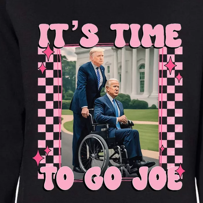 ItS Time To Go Joe Trump 2024 Womens California Wash Sweatshirt