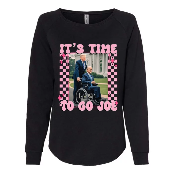 ItS Time To Go Joe Trump 2024 Womens California Wash Sweatshirt