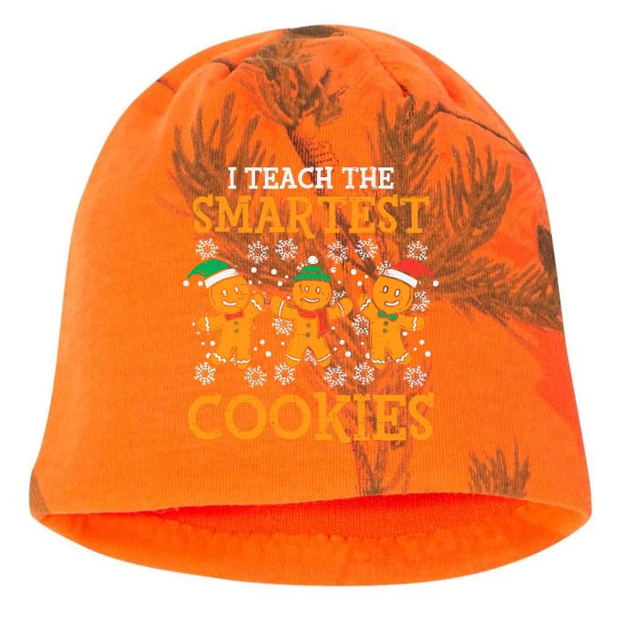 I Teach The Smartest Cookies Teacher Christmas Kati - Camo Knit Beanie