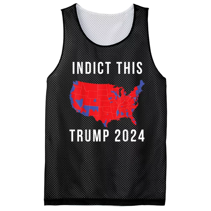 Indict This Trump 2024 Mesh Reversible Basketball Jersey Tank