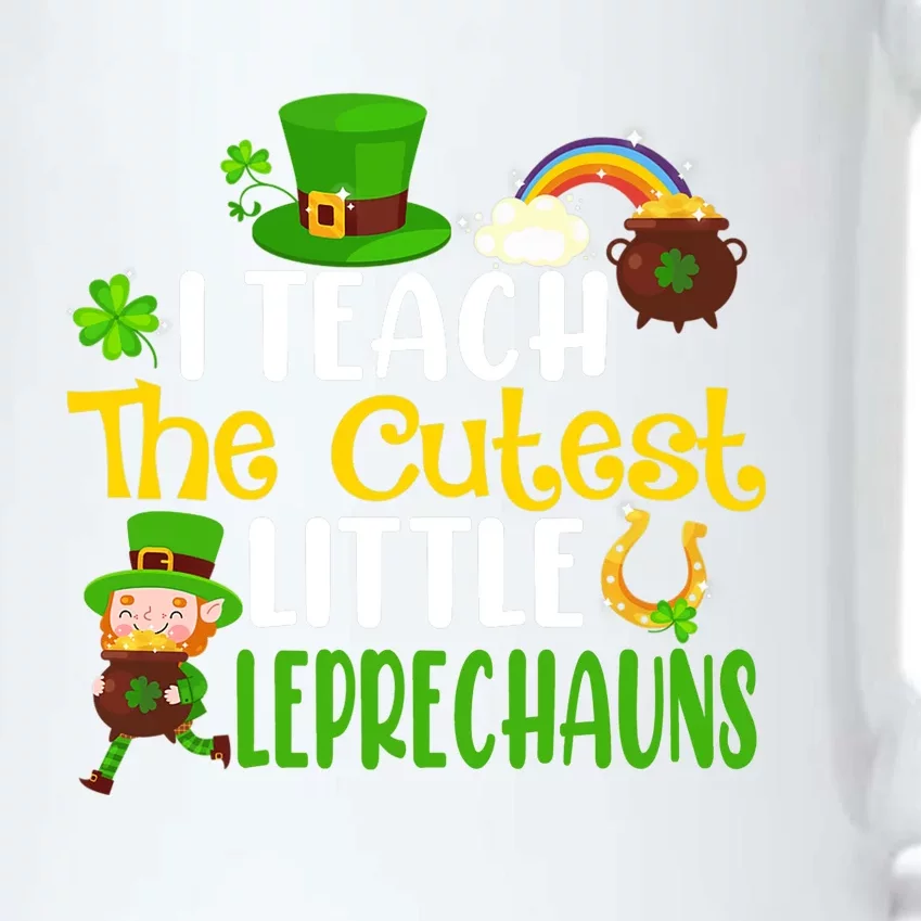 I Teach The Cutest Little Leprechauns Teacher Cute Shamrock Premium Black Color Changing Mug