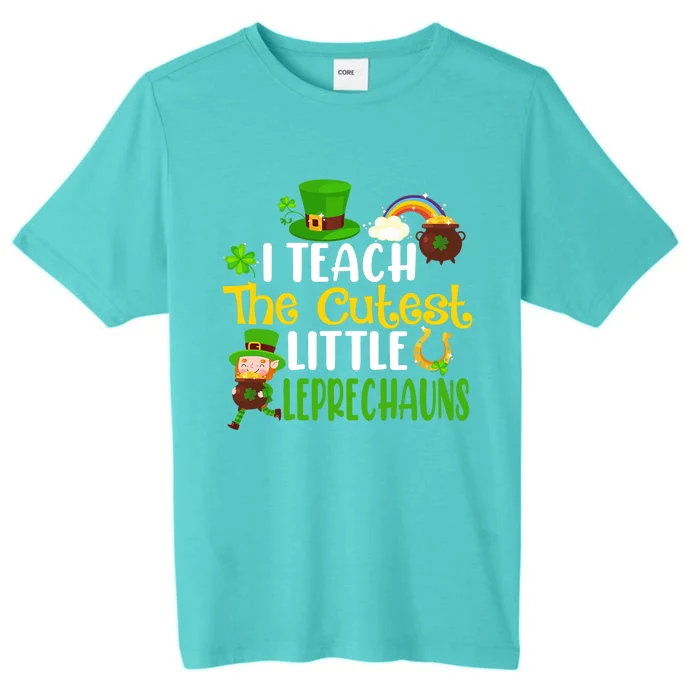 I Teach The Cutest Little Leprechauns Teacher Cute Shamrock Premium ChromaSoft Performance T-Shirt