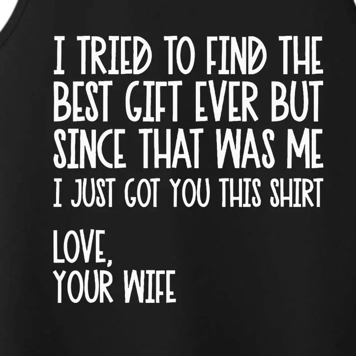 I Tried To Find The Best Fathers Day Funny Husband Performance Tank