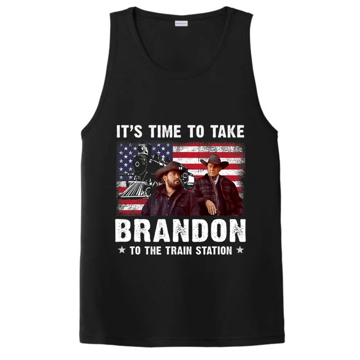 Its Time To Take Brandon To The Train Station Performance Tank