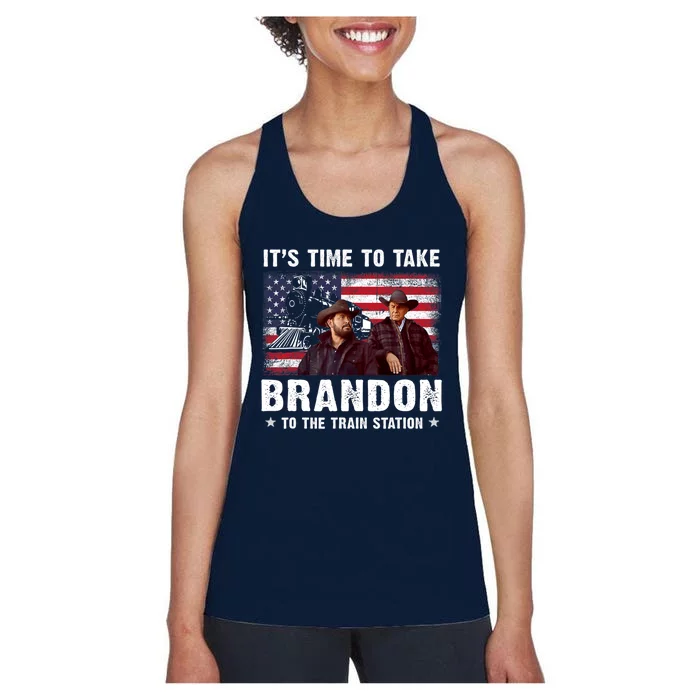 Its Time To Take Brandon To The Train Station Women's Racerback Tank