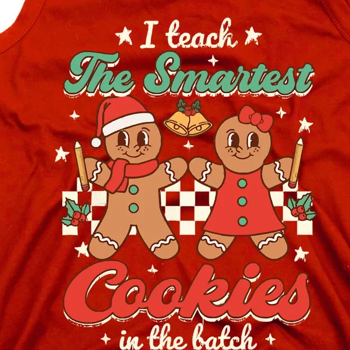 I Teach The Smartest Cookies In The Batch Teacher Christmas Tank Top