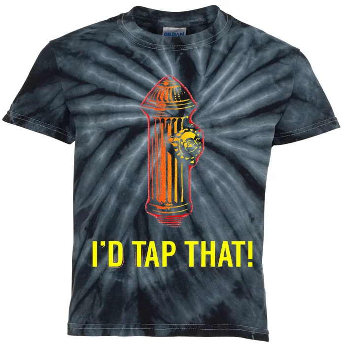 ID Tap That Funny Firefighter Kids Tie-Dye T-Shirt