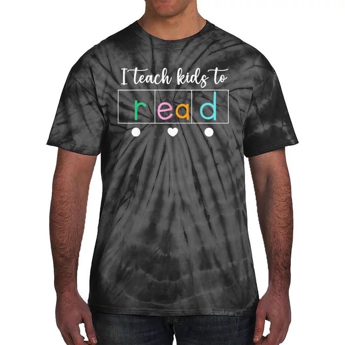 I teach to read Science of Reading teacher Tie-Dye T-Shirt