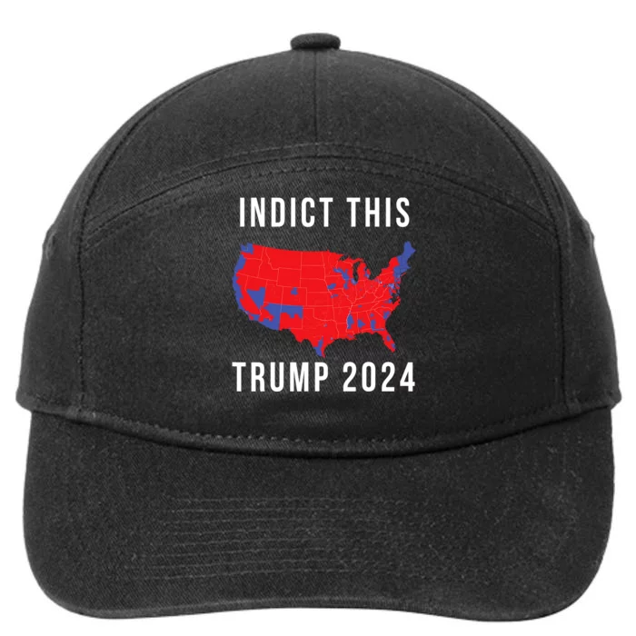 Indict This Trump 2024 7-Panel Snapback Hat