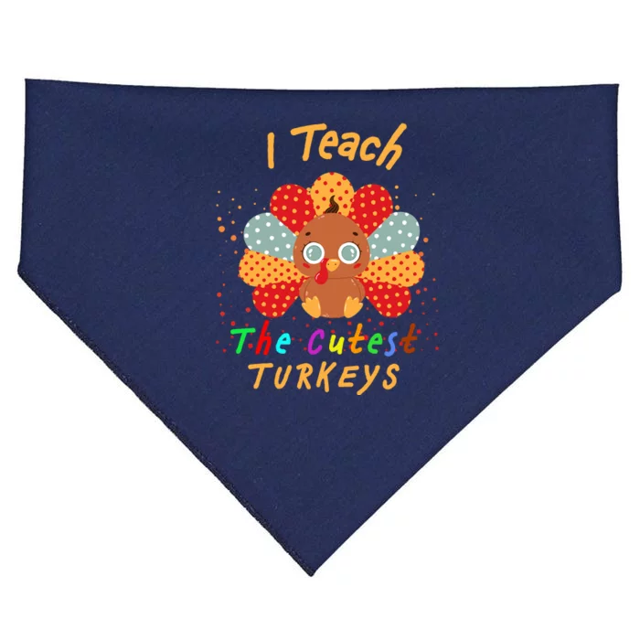 I Teach The Cutest Turkeys USA-Made Doggie Bandana