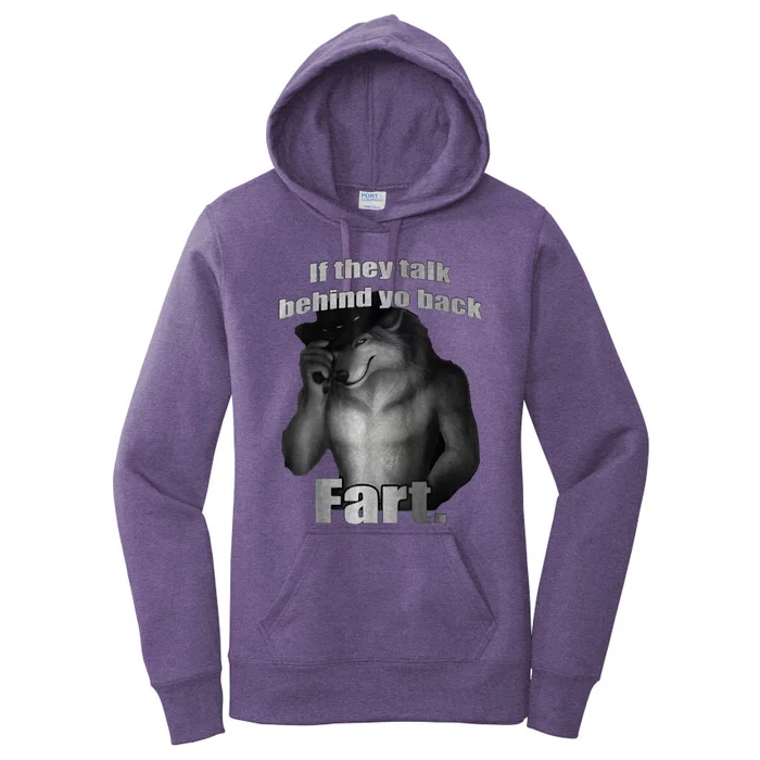 If They Talk Behind Your Back Fart Women's Pullover Hoodie