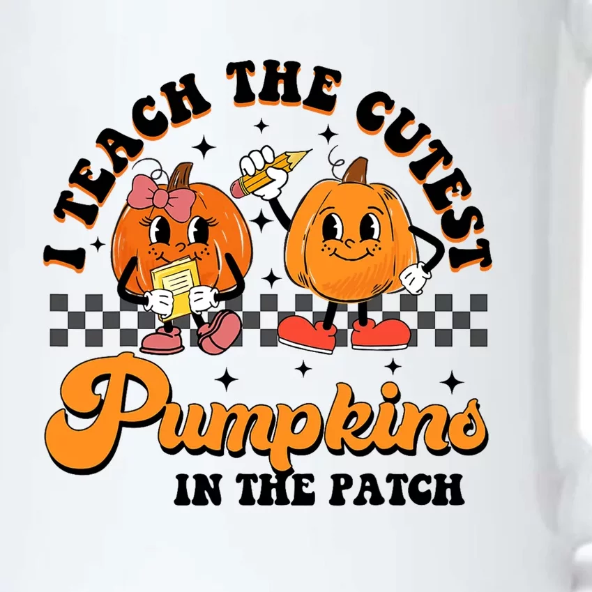 I Teach The Cutest Pumpkins In The Patch Halloween Teacher Black Color Changing Mug