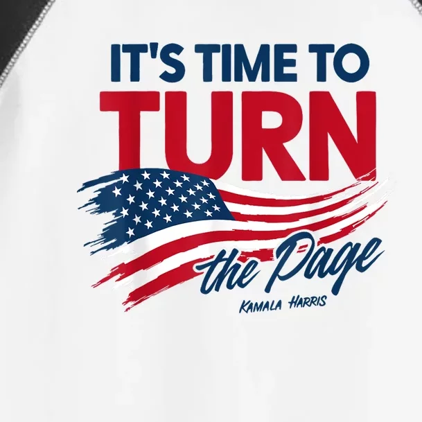 ItS Time To Turn The Page Kamala Harris President Toddler Fine Jersey T-Shirt