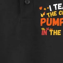 I Teach The Cutest Pumpkins Teacher Halloween Cute Jackolantern Teach Cutest Dry Zone Grid Performance Polo