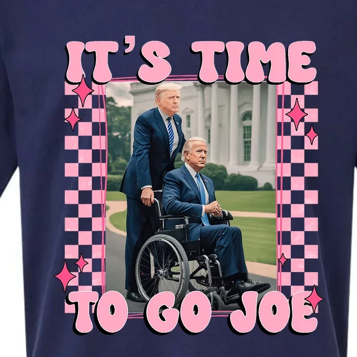 Its Time To Go Joe Funny Trump 2024 Sueded Cloud Jersey T-Shirt