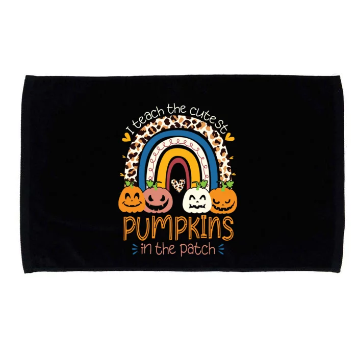 I Teach The Cutest Pumpkins In The Patch Teacher Halloween 1780 Microfiber Hand Towel