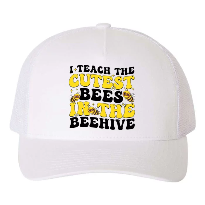 I Teach The Cutest Bees In The Beehive Yupoong Adult 5-Panel Trucker Hat