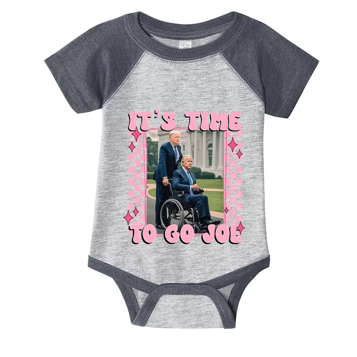 ItS Time To Go Joe Funny Trump 2024 Infant Baby Jersey Bodysuit