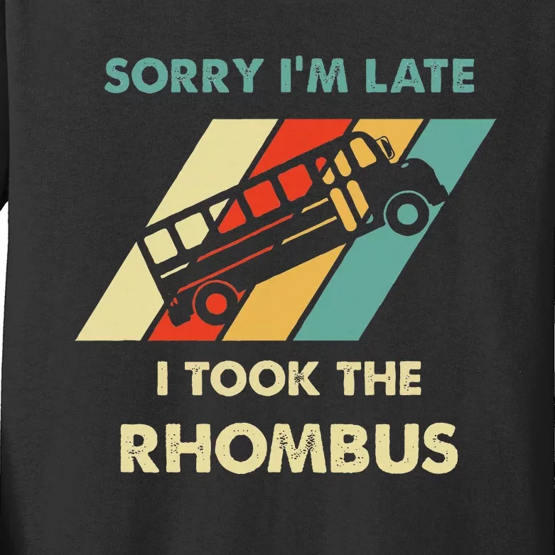 I Took The Rhombus Funny Math Nerd Kids Long Sleeve Shirt