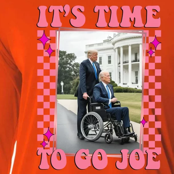 Its Time To Go Joe Wheelchair Funny Trump 2024 Retro Cooling Performance Long Sleeve Crew