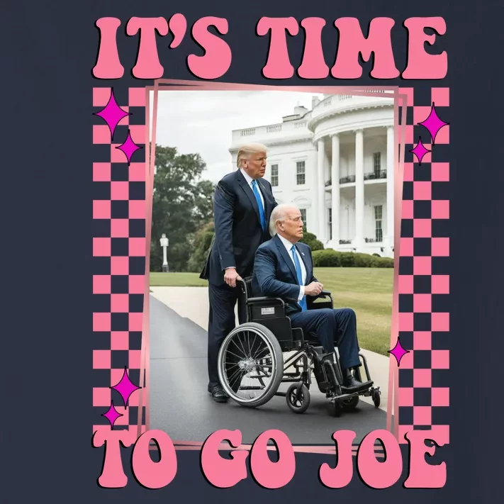 Its Time To Go Joe Wheelchair Funny Trump 2024 Retro Toddler Long Sleeve Shirt